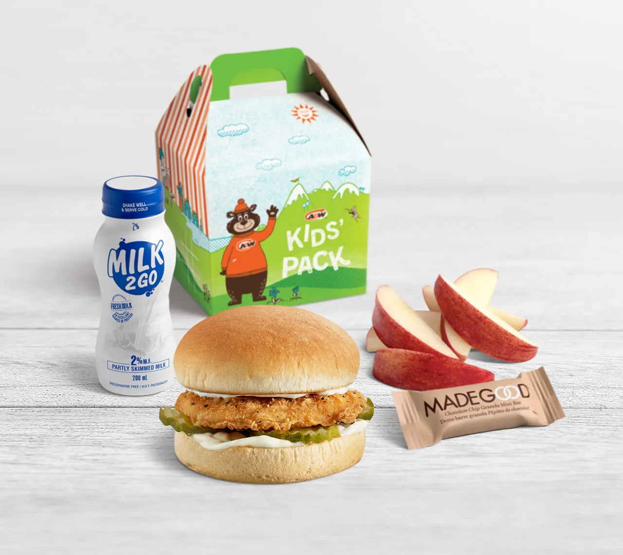 A&W Menu Canada 2026 48 Kids' Chicken Buddy Burger